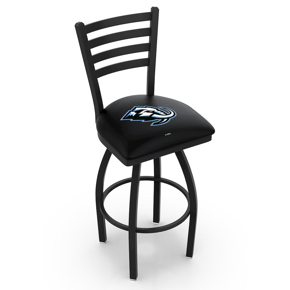 L014 Utah Mammoth 36" Extra Tall Swivel Bar Stool with Black Wrinkle Finish