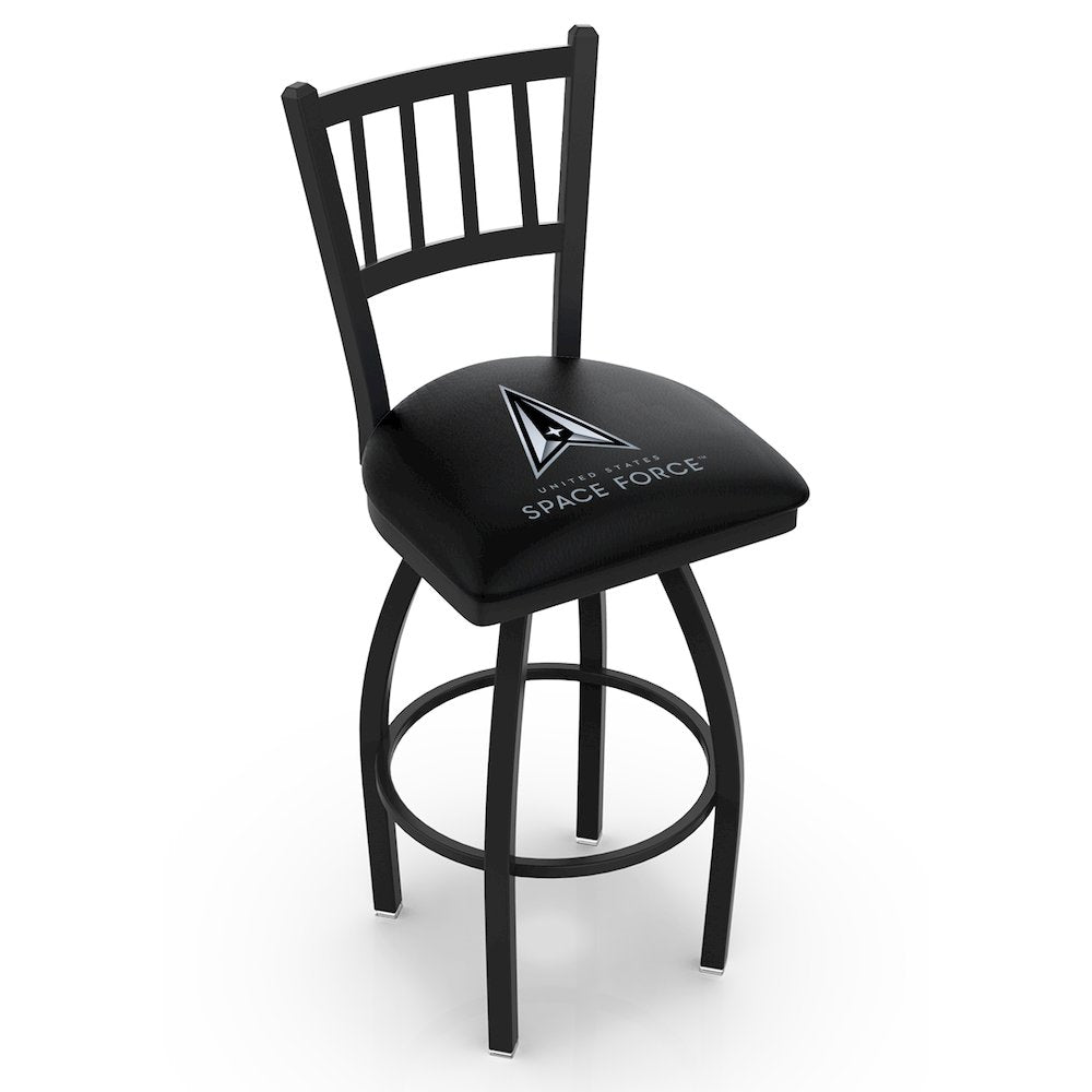 U.S. Space Force 25" Swivel Counter Stool with Black Wrinkle Finish