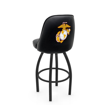 Logo Grizzly Marine Corps (Red/Yellow) Swivel Counter Stool
