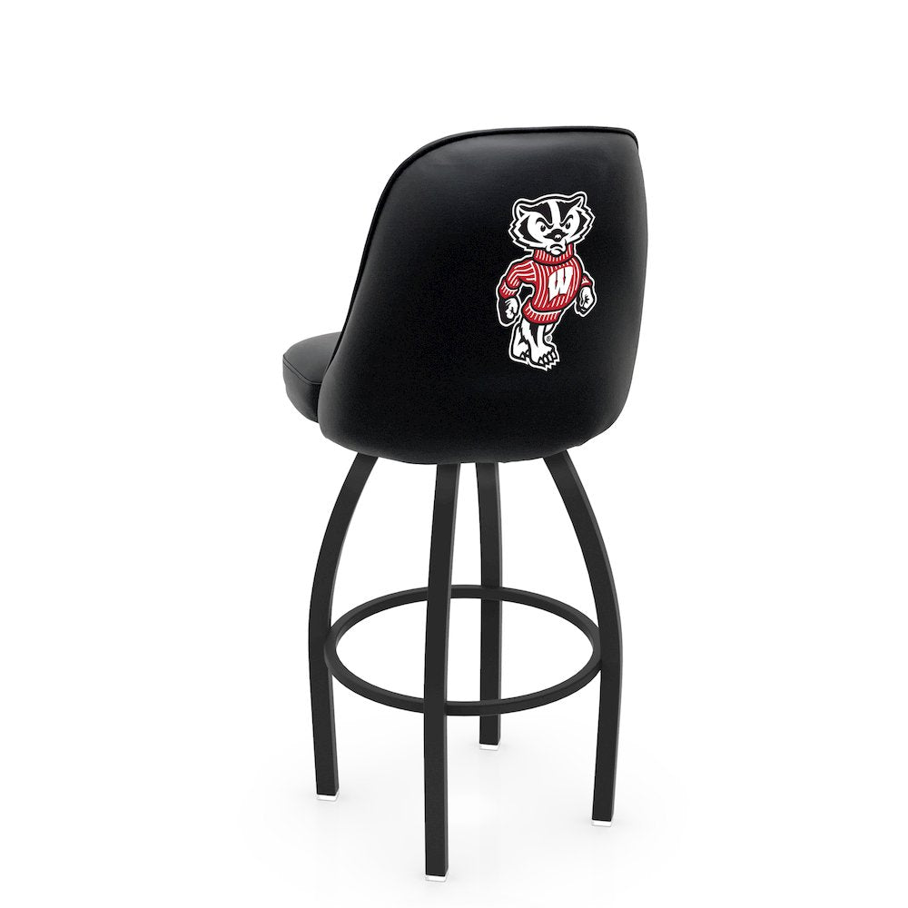 Logo Grizzly Wisconsin "Badger" Swivel Counter Stool