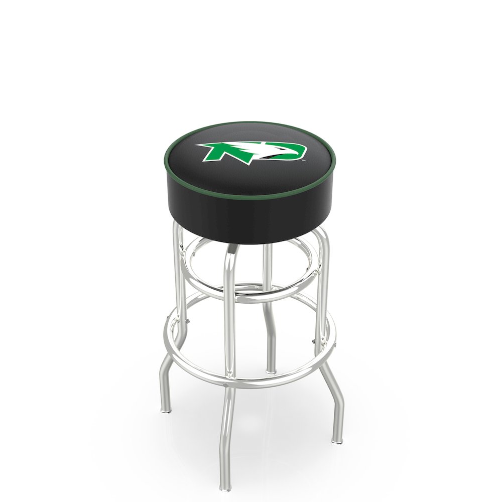 25" L7C1 - 4" North Dakota Cushion Seat with Double-Ring Chrome Base Swivel Bar Stool by Holland Bar Stool Company