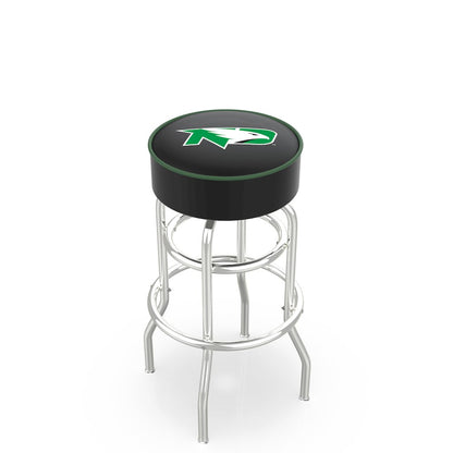 25" L7C1 - 4" North Dakota Cushion Seat with Double-Ring Chrome Base Swivel Bar Stool by Holland Bar Stool Company