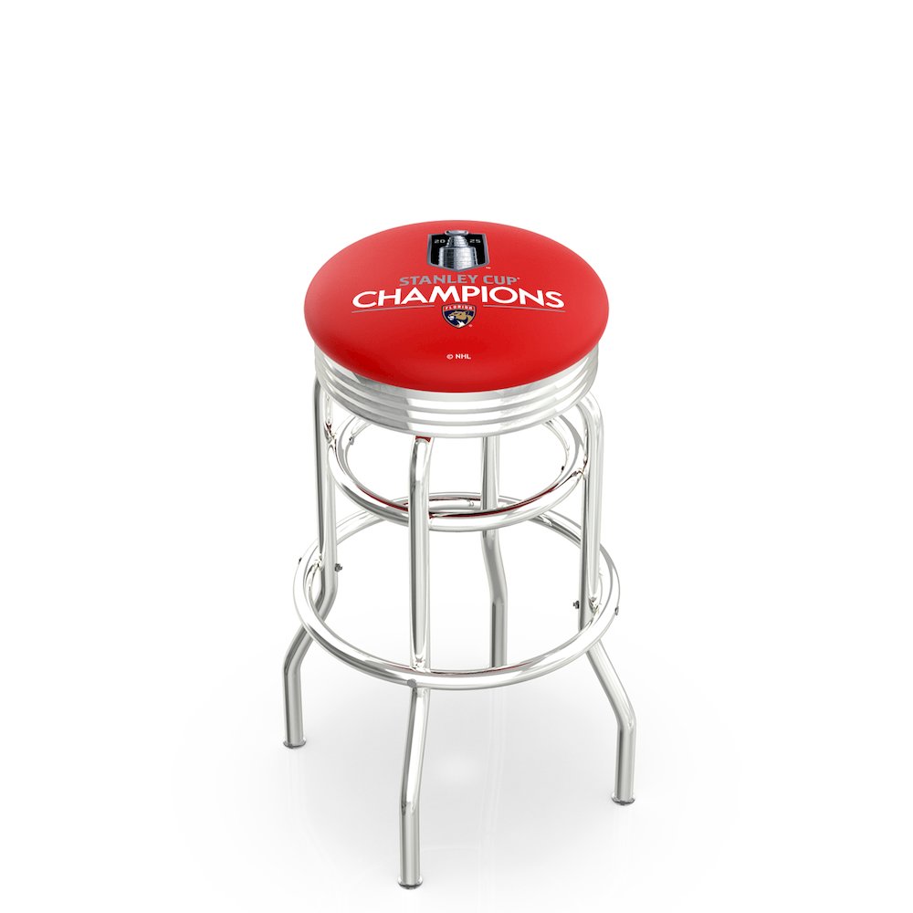 Florida Panthers - 2025 Stanley Cup 25" Double-Ring Swivel Counter Stool