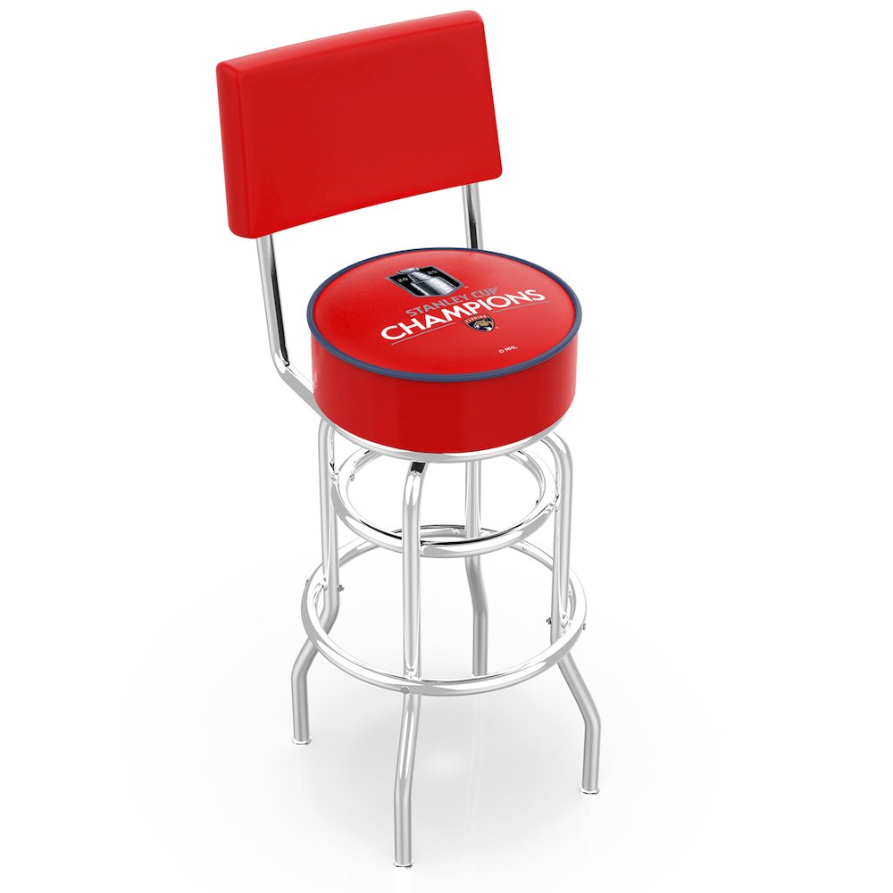 Florida Panthers - 2025 Stanley Cup 25" Double-Ring Swivel Counter Stool