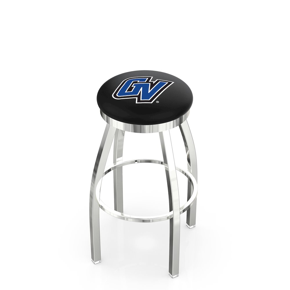 30" L8C2C - Chrome Grand Valley State Swivel Bar Stool with Accent Ring by Holland Bar Stool Company