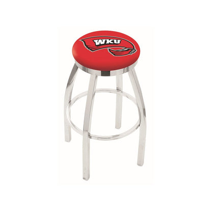 30" L8C2C - Chrome Western Kentucky Swivel Bar Stool with Accent Ring by Holland Bar Stool Company