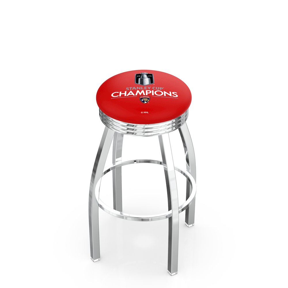 Arizona State (Sparky) 25" Swivel Counter Stool with Chrome Finish