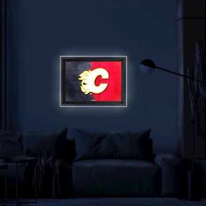 Calgary Flames 19.25" x 14.5" Backlit LED Sign