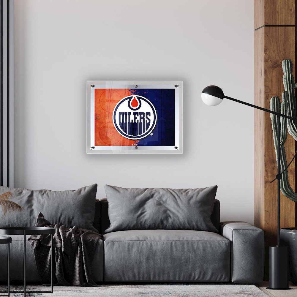 Edmonton Oilers 19.25" x 14.5" Backlit LED Sign
