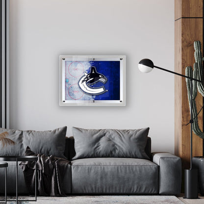 Vancouver Canucks 19.25" x 14.5" Backlit LED Sign