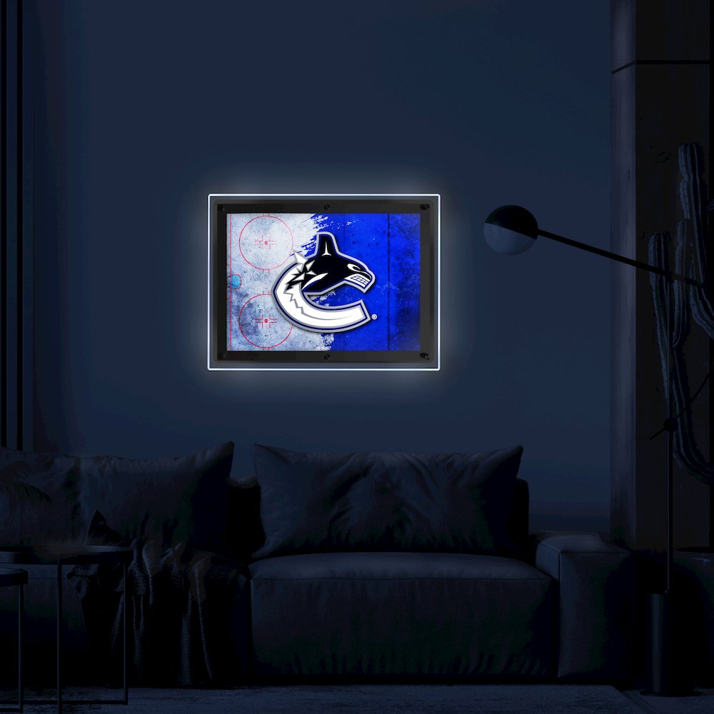 Vancouver Canucks 19.25" x 14.5" Backlit LED Sign
