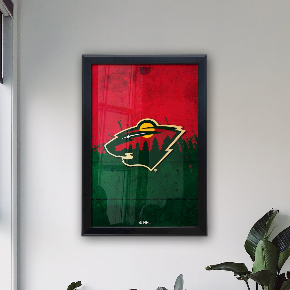 Minnesota Wild 15.75" x 23.5" LED Snap Frame Lightbox