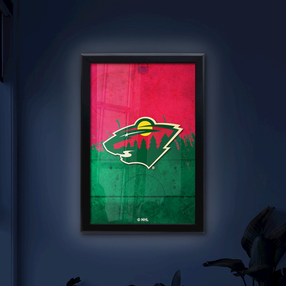 Minnesota Wild 15.75" x 23.5" LED Snap Frame Lightbox