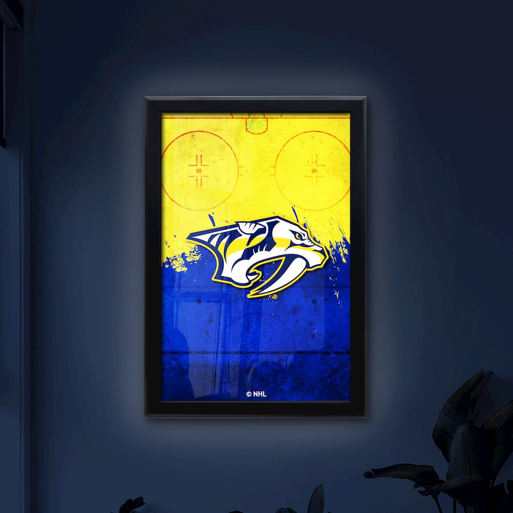 Nashville Predators 15.75" x 23.5" LED Snap Frame Lightbox