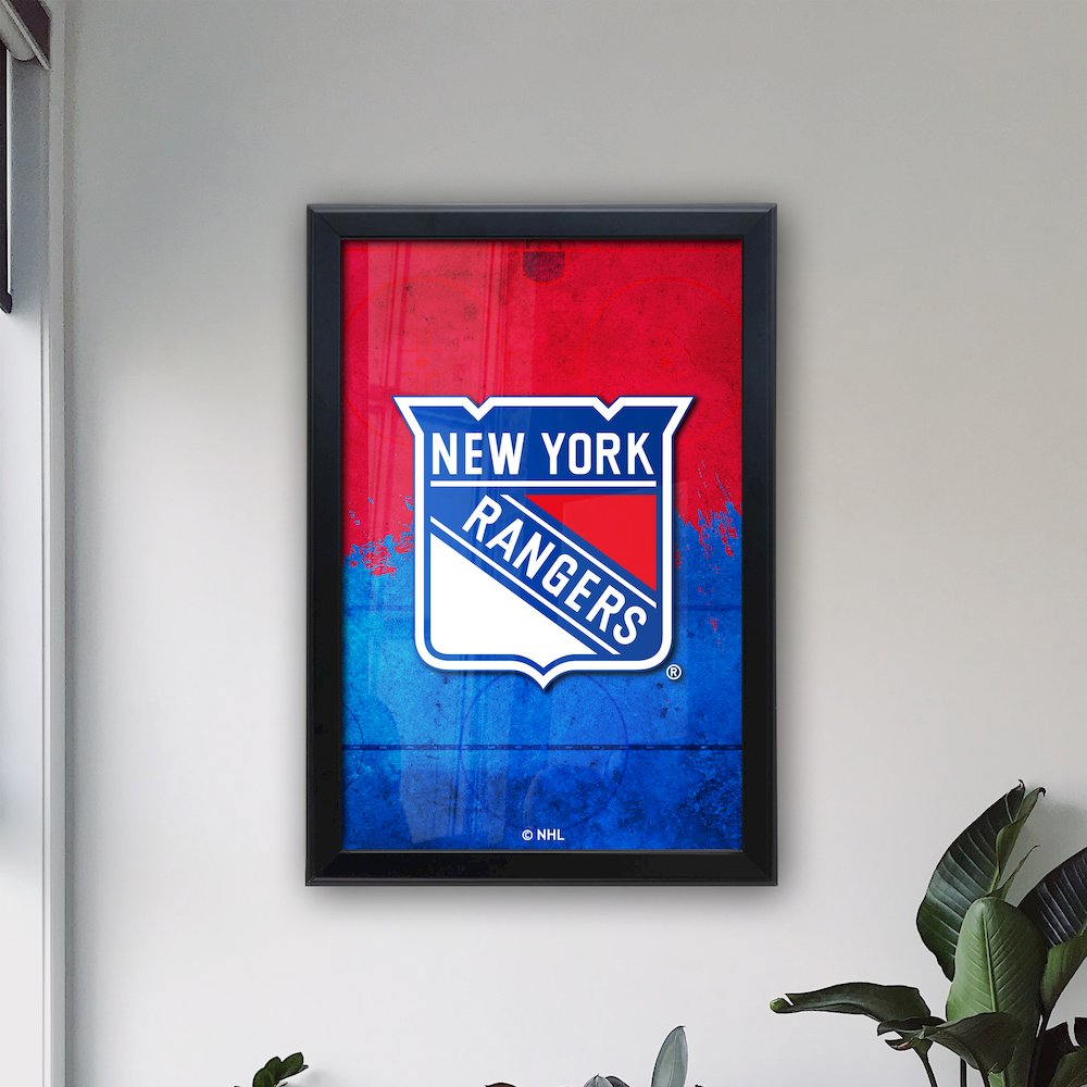 New York Rangers 15.75" x 23.5" LED Snap Frame Lightbox