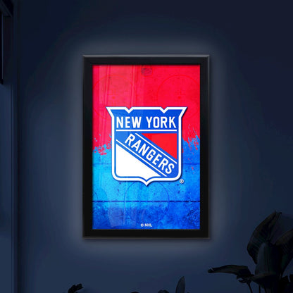New York Rangers 15.75" x 23.5" LED Snap Frame Lightbox