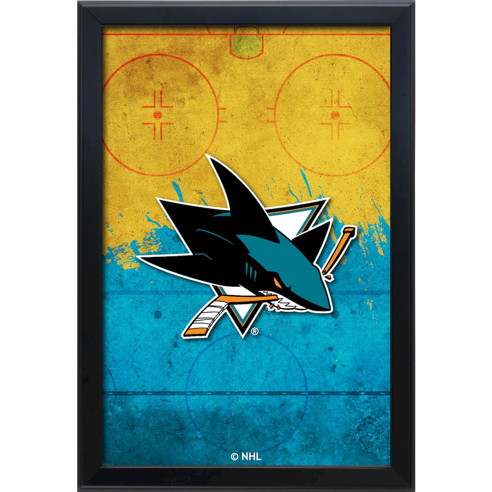 San Jose Sharks 15.75" x 23.5" LED Snap Frame Lightbox