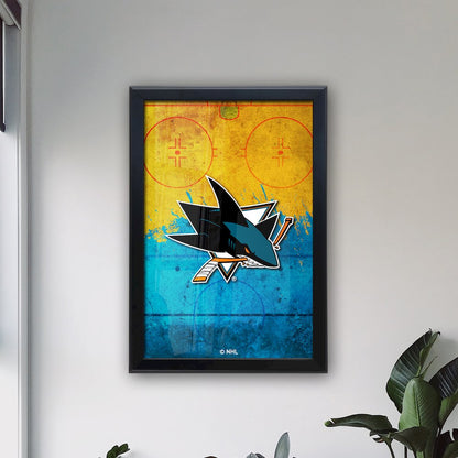 San Jose Sharks 15.75" x 23.5" LED Snap Frame Lightbox