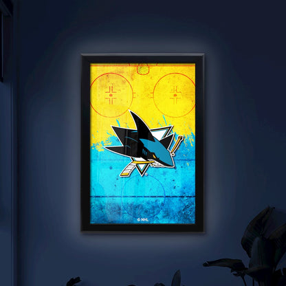 San Jose Sharks 15.75" x 23.5" LED Snap Frame Lightbox