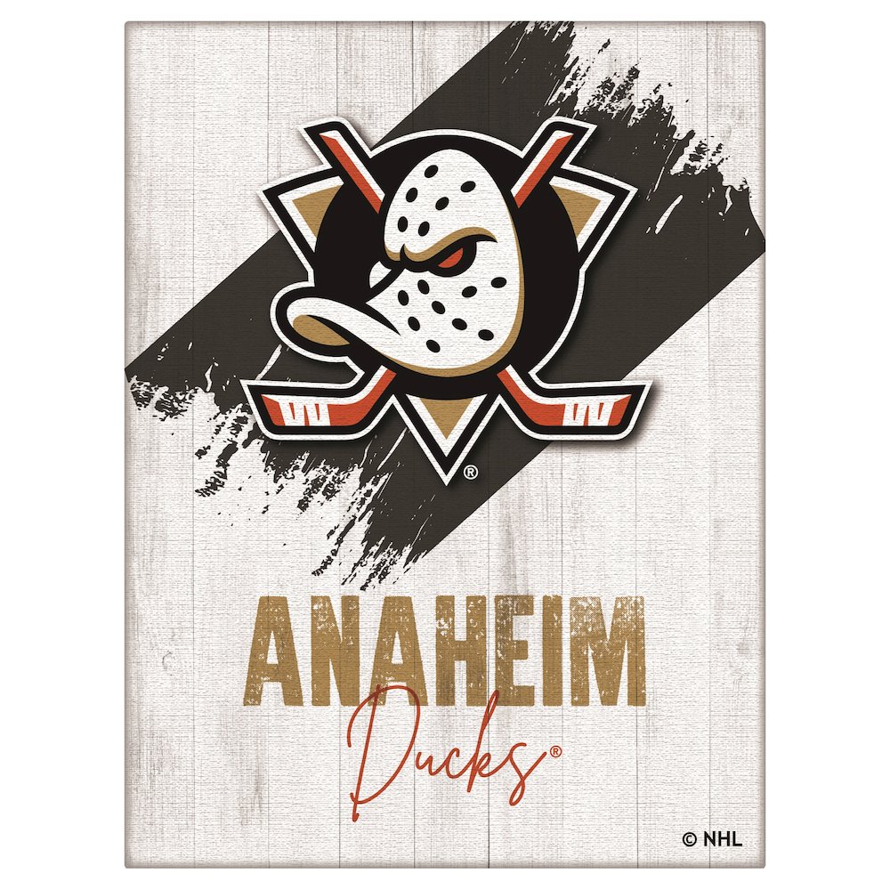 Anaheim Ducks 15" x 20" Canvas Wall Art