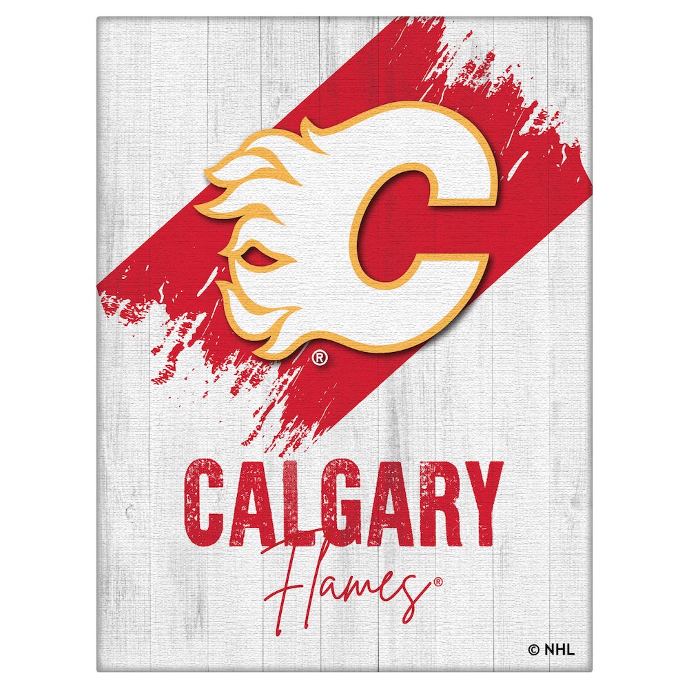 Calgary Flames 15" x 20" Canvas Wall Art