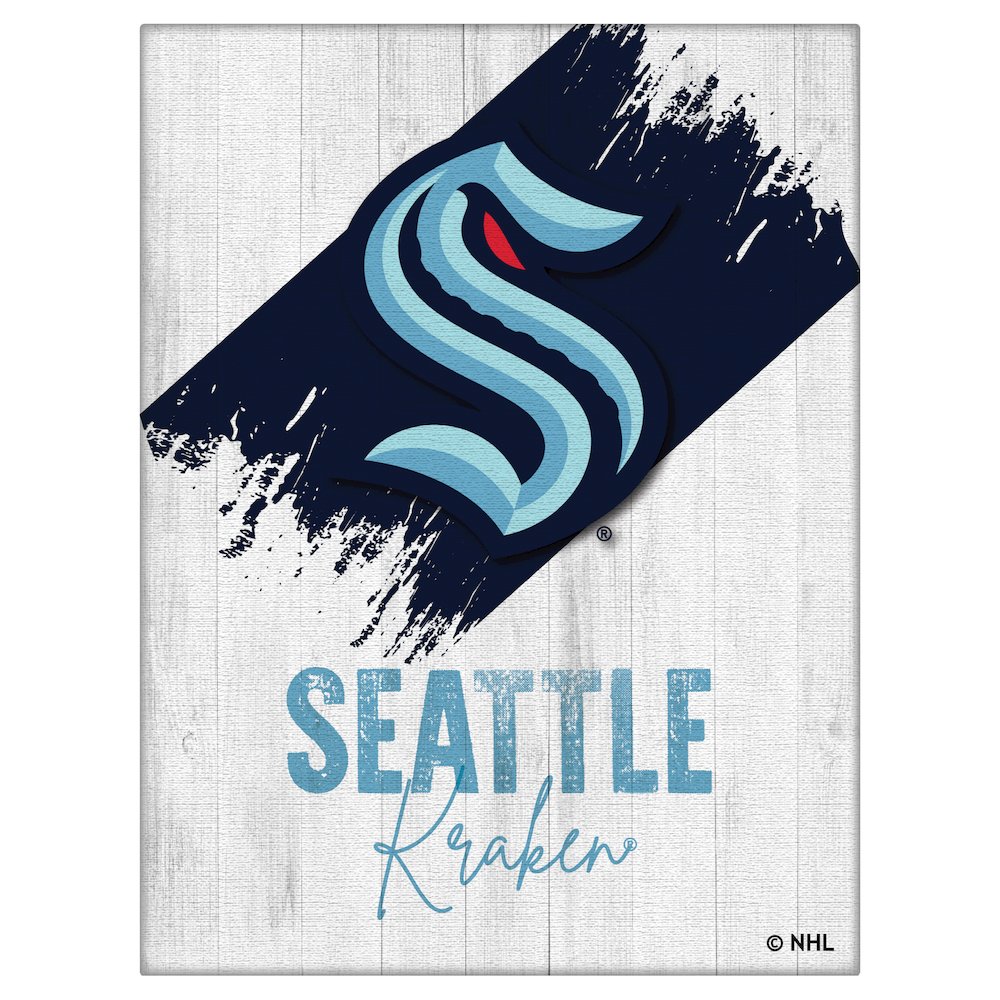 Seattle Kraken 15" x 20" Canvas Wall Art
