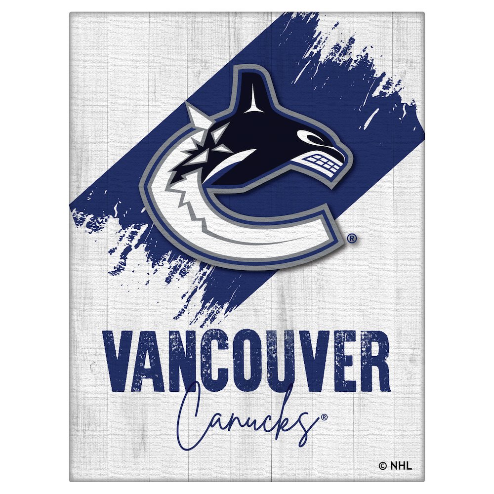 Vancouver Canucks 15" x 20" Canvas Wall Art