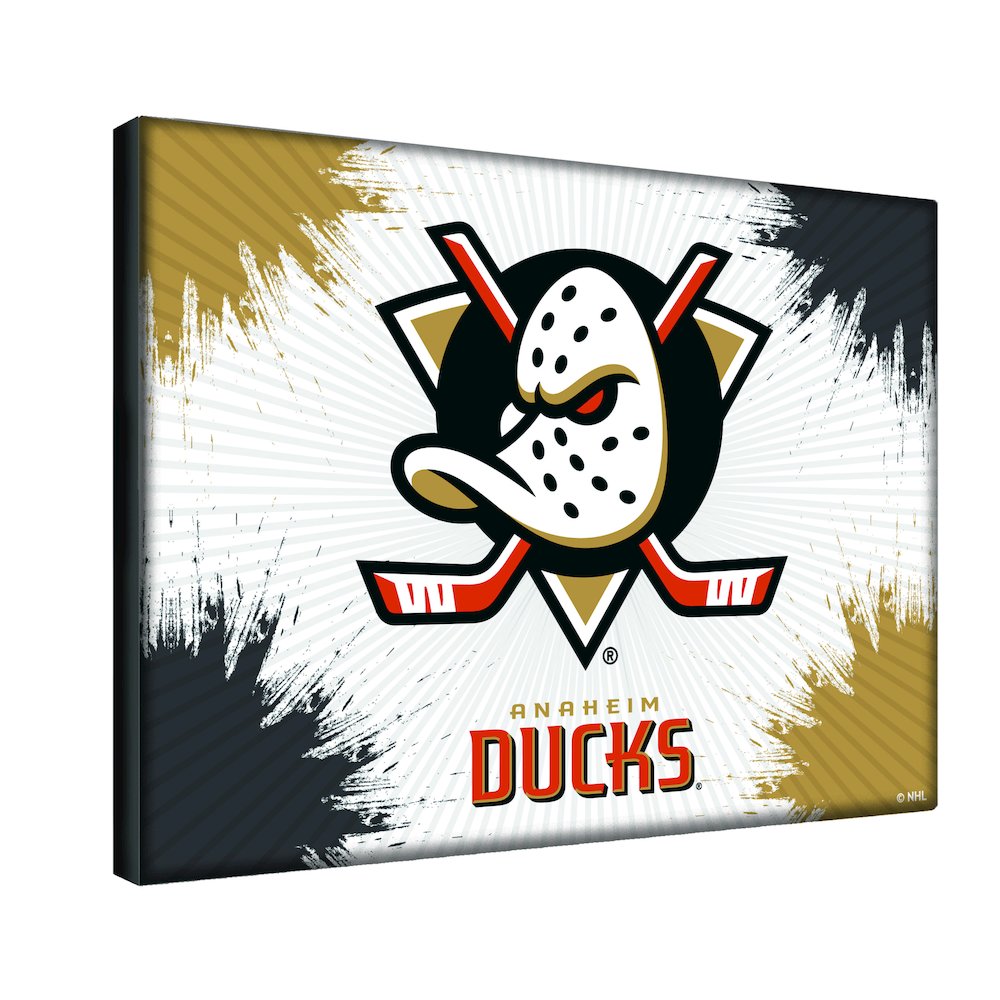 Anaheim Ducks 15" x 20" Officially Licensed Logo Canvas