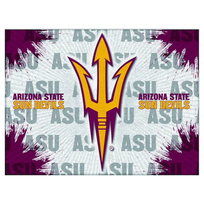 Arizona State 15" x 20" Officially Licensed Logo Canvas with Pitchfork logo