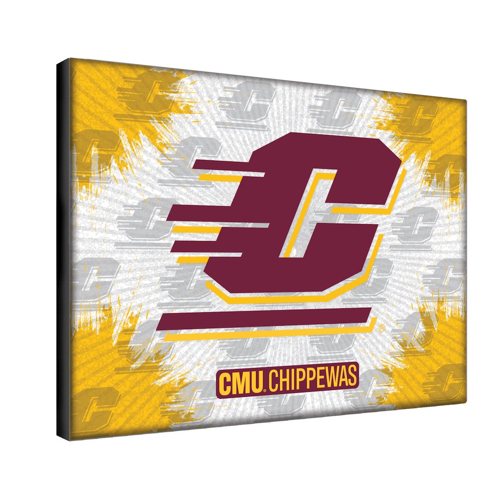 Central Michigan 15" x 20" Officially Licensed Logo Canvas