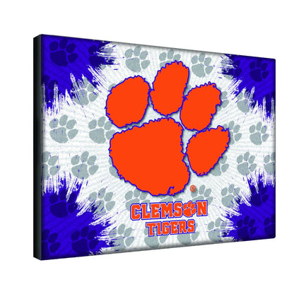 Clemson 15" x 20" Officially Licensed Logo Canvas