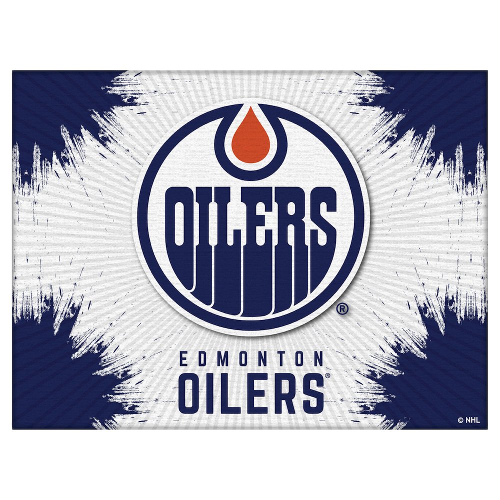 Edmonton Oilers 15" x 20" Officially Licensed Logo Canvas