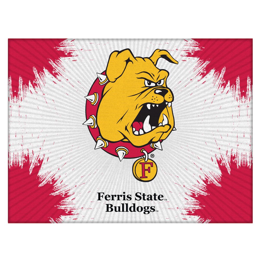 Ferris State 15" x 20" Officially Licensed Logo Canvas