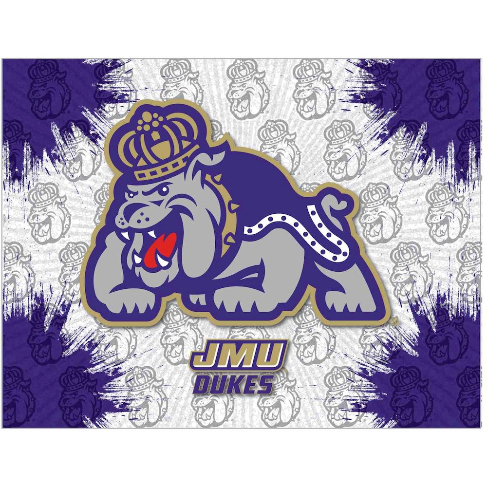 James Madison 15" x 20" Officially Licensed Logo Canvas
