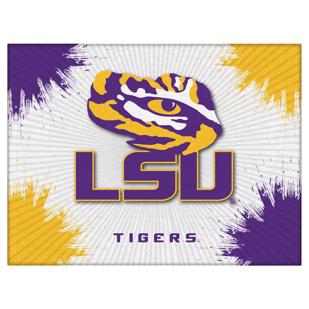 Louisiana State 15" x 20" Officially Licensed Logo Canvas