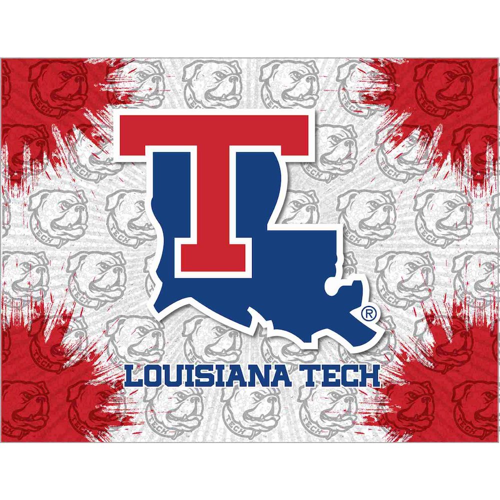 Louisiana Tech 15" x 20" Officially Licensed Logo Canvas