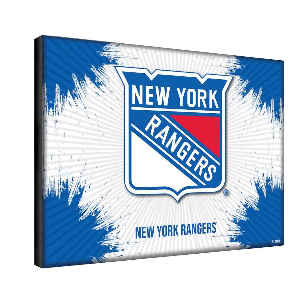 New York Rangers 15" x 20" Officially Licensed Logo Canvas