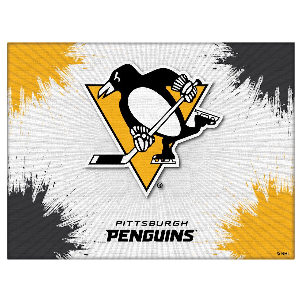 Pittsburgh Penguins 15" x 20" Officially Licensed Logo Canvas