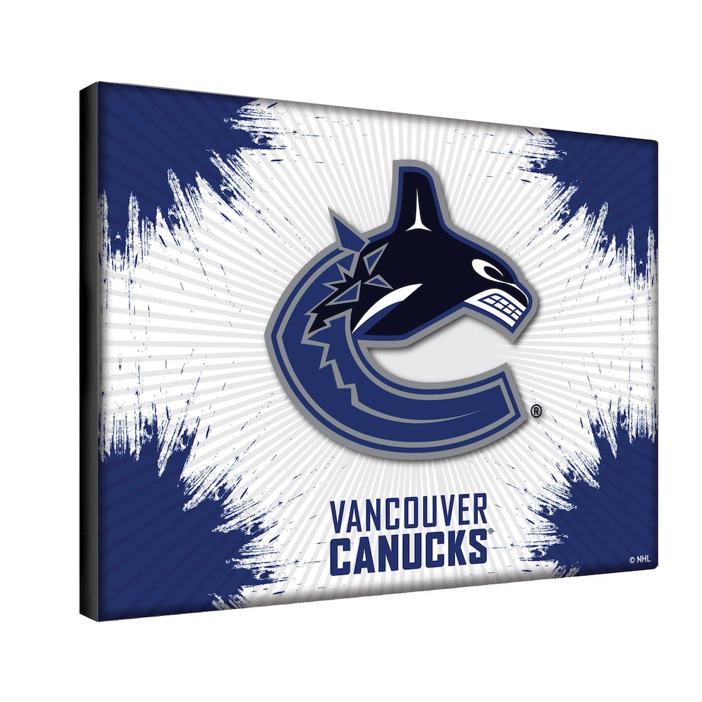 Vancouver Canucks 15" x 20" Officially Licensed Logo Canvas