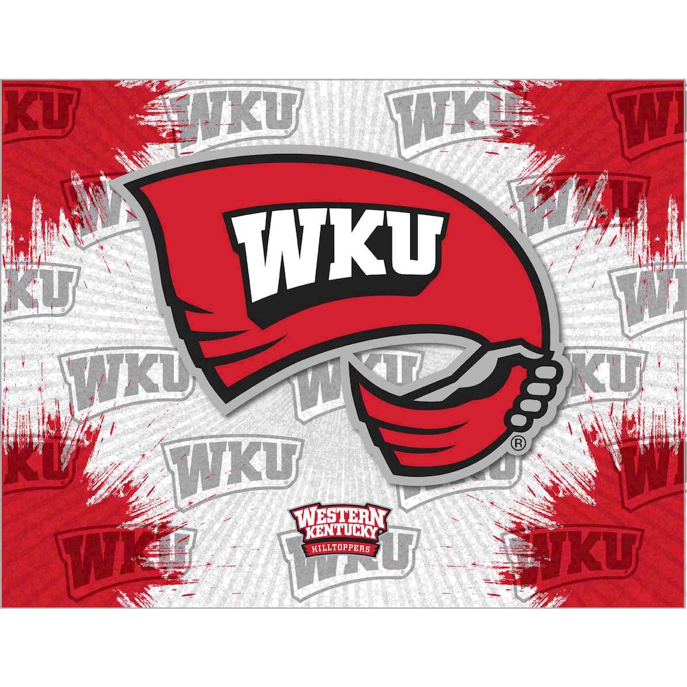 Western Kentucky 15" x 20" Officially Licensed Logo Canvas