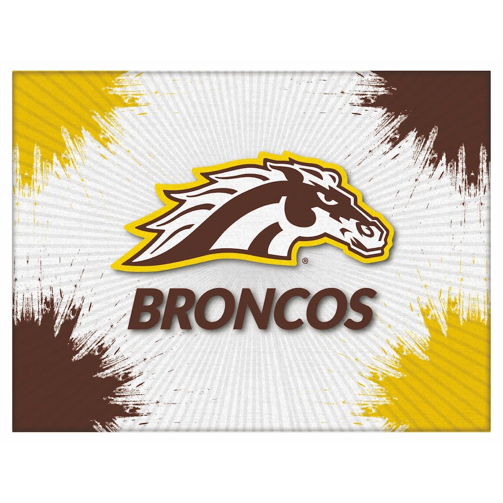 Western Michigan 15" x 20" Officially Licensed Logo Canvas