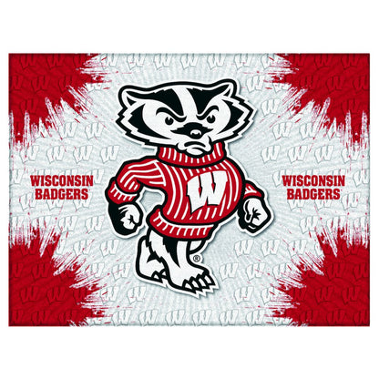 Wisconsin "Badger" 15" x 20" Officially Licensed Logo Canvas