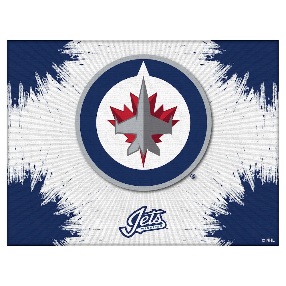 Winnipeg Jets 15" x 20" Officially Licensed Logo Canvas