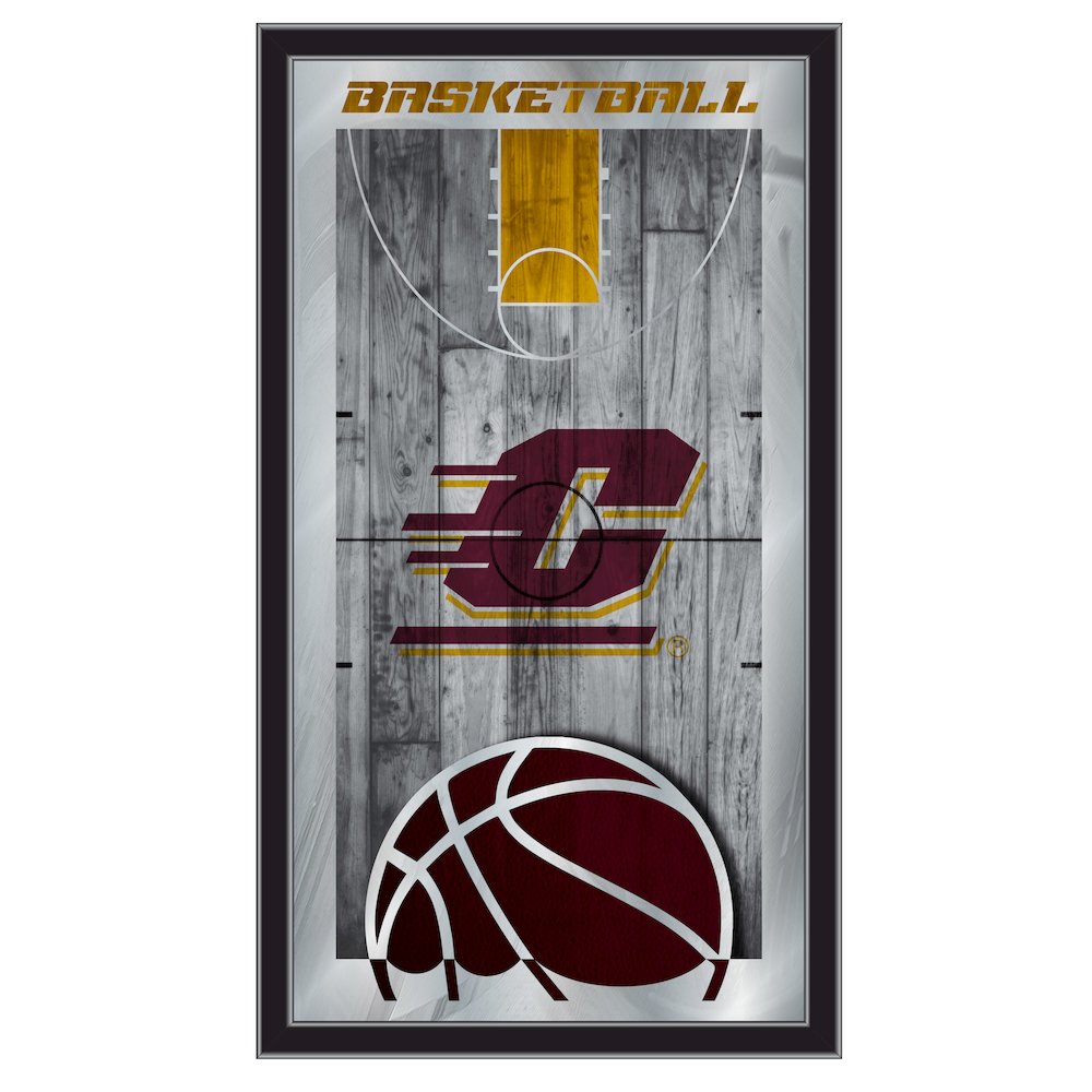 Central Michigan 15" x 26" Basketball Mirror