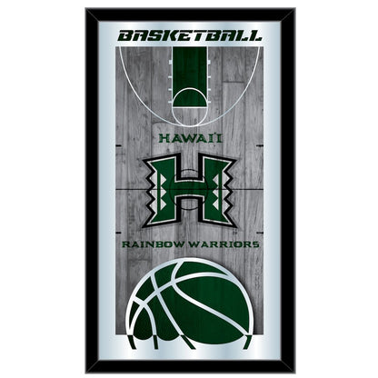 University of Hawaii 15" x 26" Basketball Mirror
