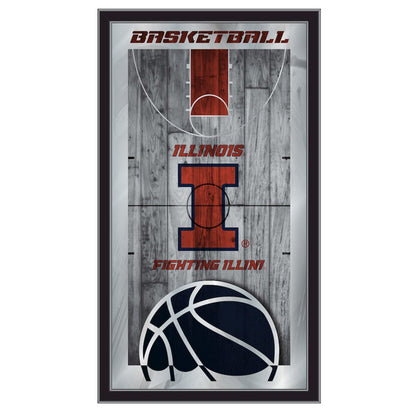 Illinois 15" x 26" Basketball Mirror