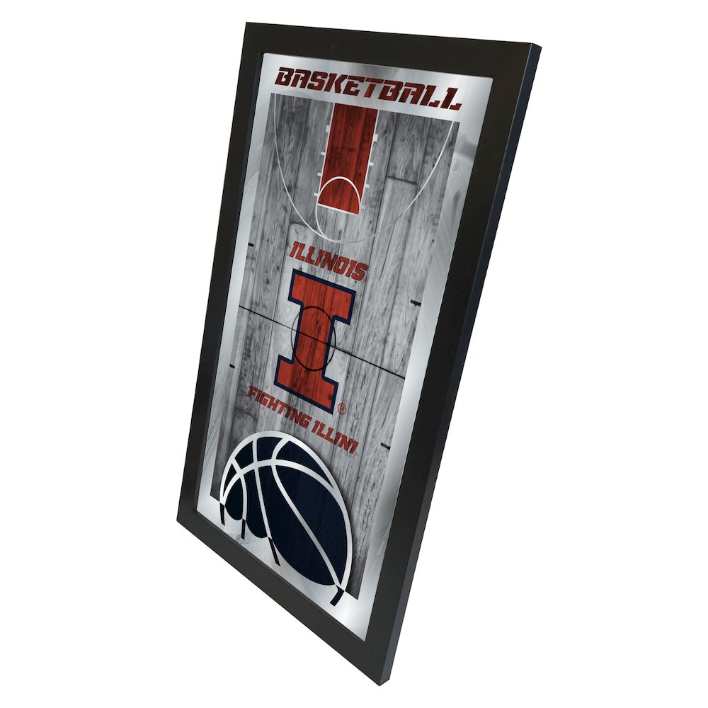 Illinois 15" x 26" Basketball Mirror