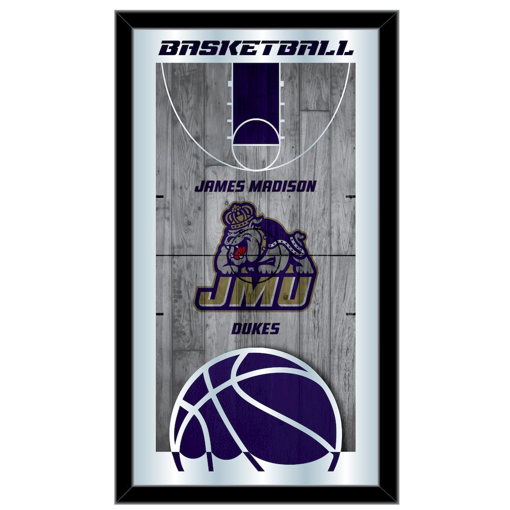 James Madison 15" x 26" Basketball Mirror