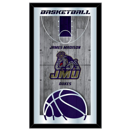 James Madison 15" x 26" Basketball Mirror