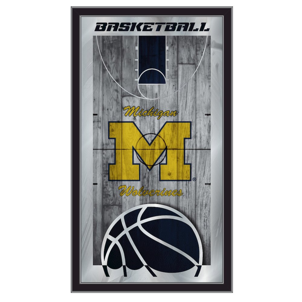 Michigan 15" x 26" Basketball Mirror